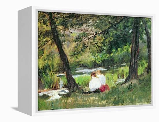 Two Seated Women-Mary Cassatt-Framed Premier Image Canvas