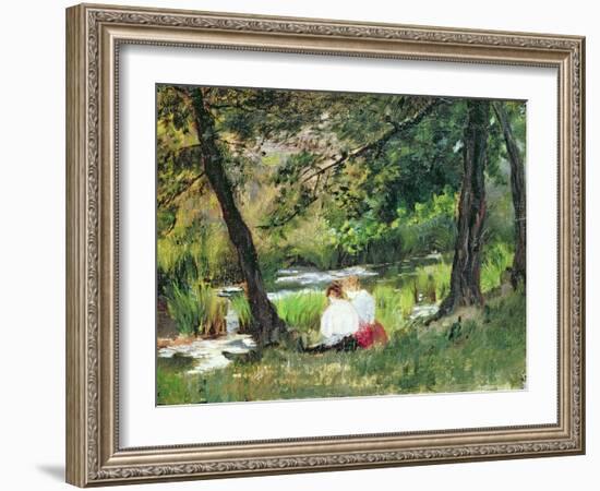 Two Seated Women-Mary Cassatt-Framed Giclee Print