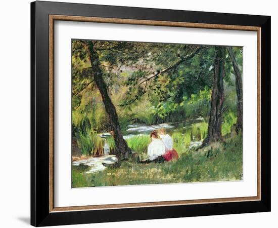 Two Seated Women-Mary Cassatt-Framed Giclee Print