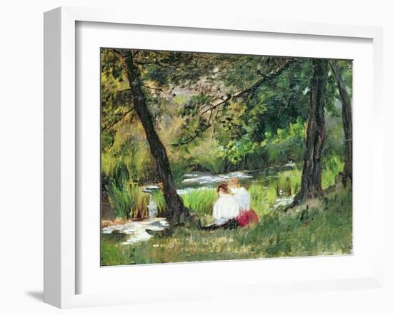 Two Seated Women-Mary Cassatt-Framed Giclee Print