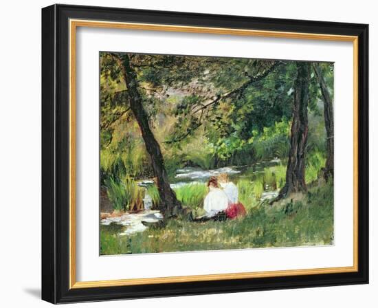 Two Seated Women-Mary Cassatt-Framed Giclee Print