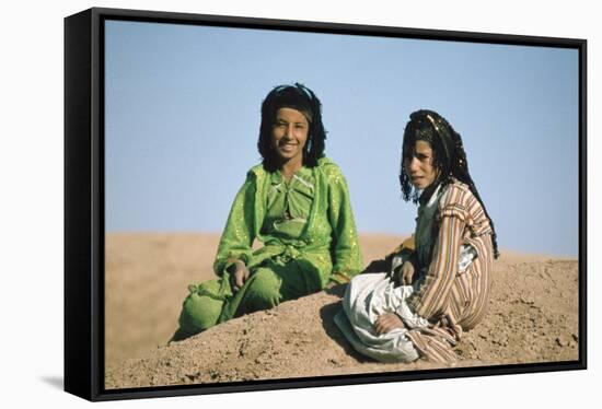 Two shepherdesses, Calah (Nimrud), Iraq, 1977-Vivienne Sharp-Framed Stretched Canvas