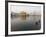 Two Sikh Pilgrims Bathing and Praying in the Early Morning in Holy Pool, Amritsar, India-Eitan Simanor-Framed Photographic Print