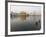 Two Sikh Pilgrims Bathing and Praying in the Early Morning in Holy Pool, Amritsar, India-Eitan Simanor-Framed Photographic Print