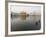 Two Sikh Pilgrims Bathing and Praying in the Early Morning in Holy Pool, Amritsar, India-Eitan Simanor-Framed Photographic Print