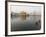 Two Sikh Pilgrims Bathing and Praying in the Early Morning in Holy Pool, Amritsar, India-Eitan Simanor-Framed Photographic Print