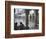 Two Sikhs Priests at Dawn Sitting Under Arcades, Golden Temple, Amritsar, Punjab State, India-Eitan Simanor-Framed Photographic Print