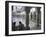 Two Sikhs Priests at Dawn Sitting Under Arcades, Golden Temple, Amritsar, Punjab State, India-Eitan Simanor-Framed Photographic Print