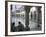 Two Sikhs Priests at Dawn Sitting Under Arcades, Golden Temple, Amritsar, Punjab State, India-Eitan Simanor-Framed Photographic Print