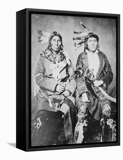 Two Sioux Chiefs, 1862-null-Framed Premier Image Canvas