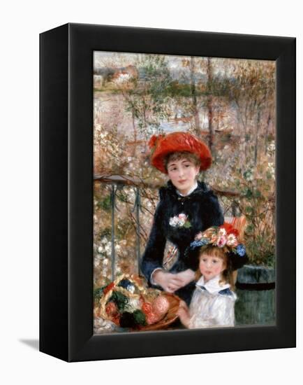 Two Sisters (On the Terrac), 1881-Pierre-Auguste Renoir-Framed Premier Image Canvas