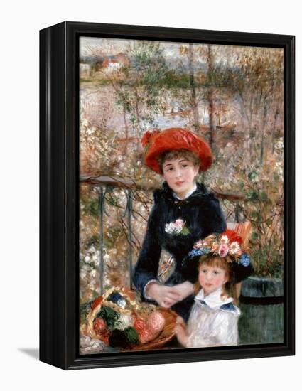Two Sisters (On the Terrac), 1881-Pierre-Auguste Renoir-Framed Premier Image Canvas