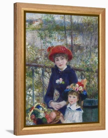 Two Sisters (On the Terrace), 1881-Pierre-Auguste Renoir-Framed Premier Image Canvas