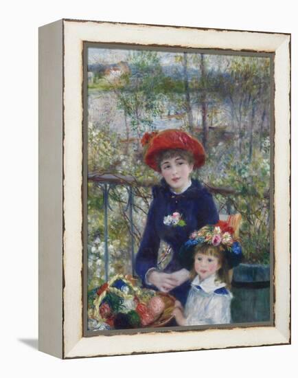 Two Sisters (On the Terrace), 1881-Pierre-Auguste Renoir-Framed Premier Image Canvas