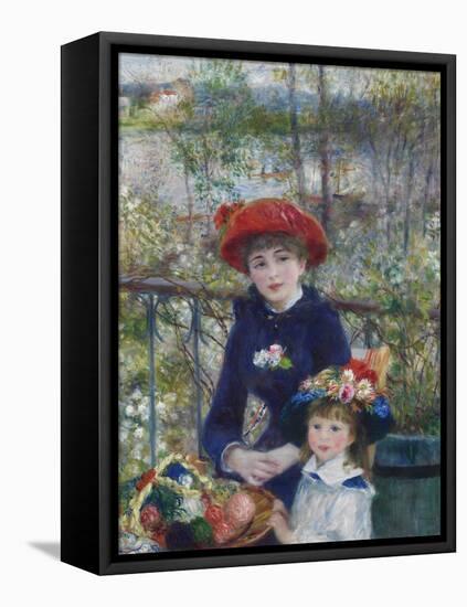 Two Sisters (On the Terrace), 1881-Pierre-Auguste Renoir-Framed Premier Image Canvas
