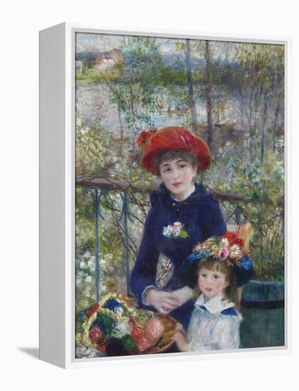 Two Sisters (On the Terrace), 1881-Pierre-Auguste Renoir-Framed Premier Image Canvas