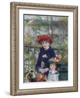 Two Sisters (On the Terrace), 1881-Pierre-Auguste Renoir-Framed Giclee Print