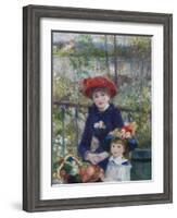 Two Sisters (On the Terrace), 1881-Pierre-Auguste Renoir-Framed Giclee Print