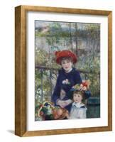 Two Sisters (On the Terrace), 1881-Pierre-Auguste Renoir-Framed Giclee Print