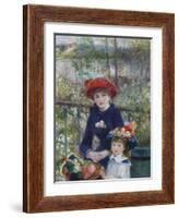 Two Sisters (On the Terrace), 1881-Pierre-Auguste Renoir-Framed Giclee Print