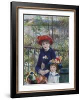 Two Sisters (On the Terrace), 1881-Pierre-Auguste Renoir-Framed Giclee Print
