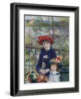 Two Sisters (On the Terrace), 1881-Pierre-Auguste Renoir-Framed Giclee Print