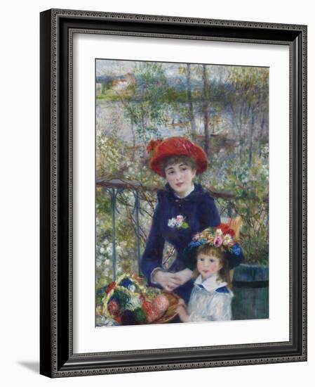 Two Sisters (On the Terrace), 1881-Pierre-Auguste Renoir-Framed Giclee Print
