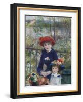 Two Sisters (On the Terrace), 1881-Pierre-Auguste Renoir-Framed Giclee Print