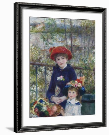 Two Sisters (On the Terrace), 1881-Pierre-Auguste Renoir-Framed Giclee Print