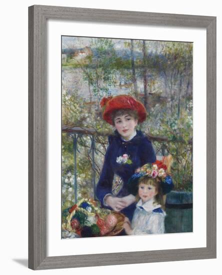 Two Sisters (On the Terrace), 1881-Pierre-Auguste Renoir-Framed Giclee Print