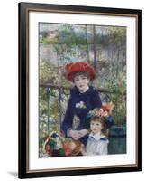 Two Sisters (On the Terrace), 1881-Pierre-Auguste Renoir-Framed Giclee Print