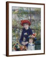 Two Sisters (On the Terrace), 1881-Pierre-Auguste Renoir-Framed Giclee Print