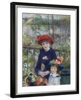 Two Sisters (On the Terrace), 1881-Pierre-Auguste Renoir-Framed Giclee Print