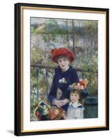 Two Sisters (On the Terrace), 1881-Pierre-Auguste Renoir-Framed Giclee Print