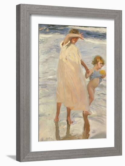 Two Sisters, Valencia, 1909-Joaquin Sorolla y Bastida-Framed Giclee Print