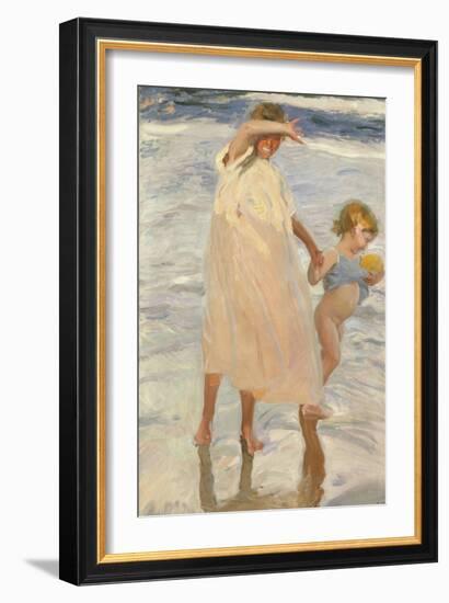 Two Sisters, Valencia, 1909-Joaquin Sorolla y Bastida-Framed Giclee Print