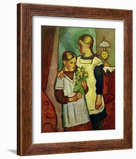 Two Sisters-Auguste Macke-Framed Giclee Print