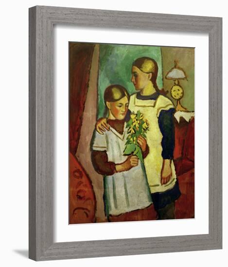 Two Sisters-Auguste Macke-Framed Giclee Print