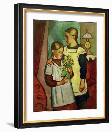 Two Sisters-Auguste Macke-Framed Giclee Print