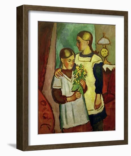 Two Sisters-Auguste Macke-Framed Giclee Print