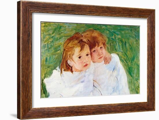 Two Sisters-Mary Cassatt-Framed Art Print