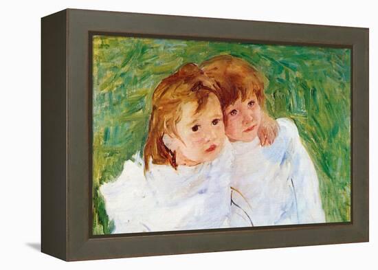 Two Sisters-Mary Cassatt-Framed Stretched Canvas