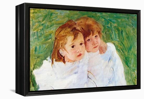 Two Sisters-Mary Cassatt-Framed Stretched Canvas