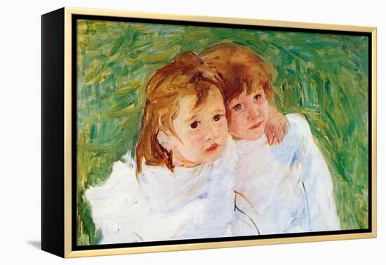 Two Sisters-Mary Cassatt-Framed Stretched Canvas