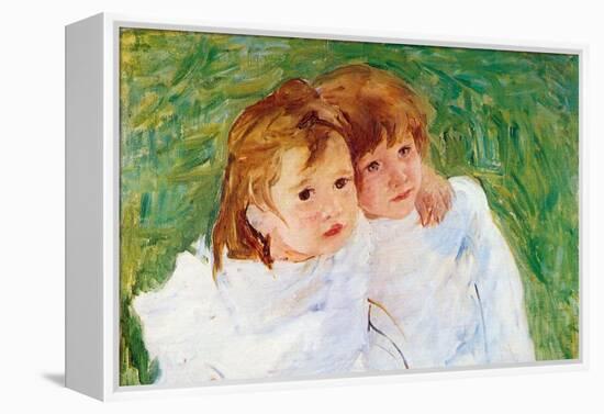 Two Sisters-Mary Cassatt-Framed Stretched Canvas