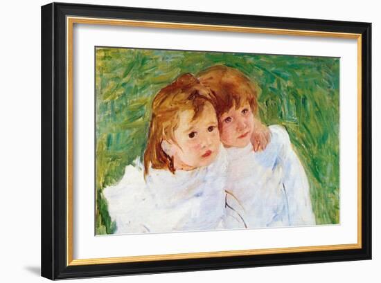 Two Sisters-Mary Cassatt-Framed Art Print