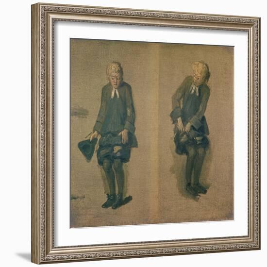 Two Sketches of David Garrick in Character, 18th Century-Johann Zoffany-Framed Giclee Print