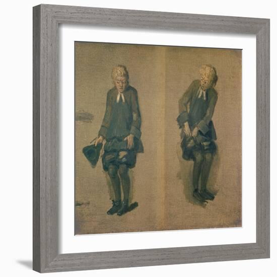 Two Sketches of David Garrick in Character, 18th Century-Johann Zoffany-Framed Giclee Print