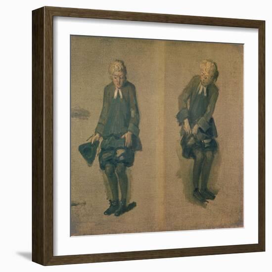 Two Sketches of David Garrick in Character, 18th Century-Johann Zoffany-Framed Giclee Print