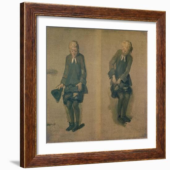 Two Sketches of David Garrick in Character, 18th Century-Johann Zoffany-Framed Giclee Print